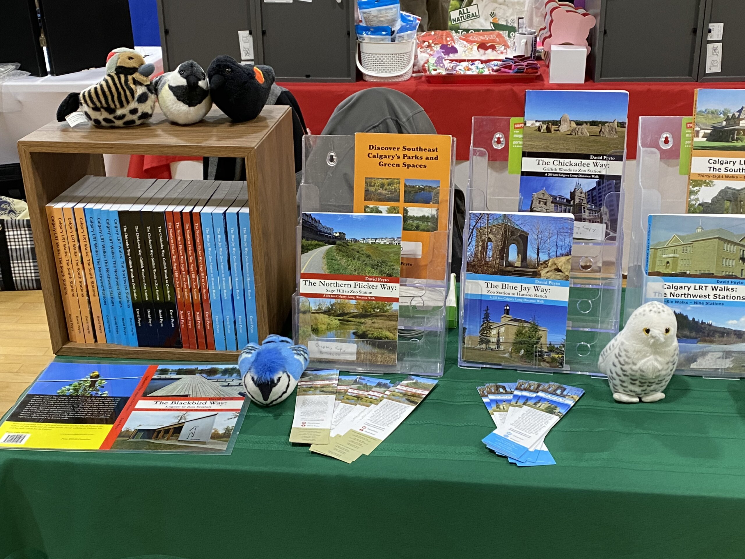 David Peyto Walking Books display